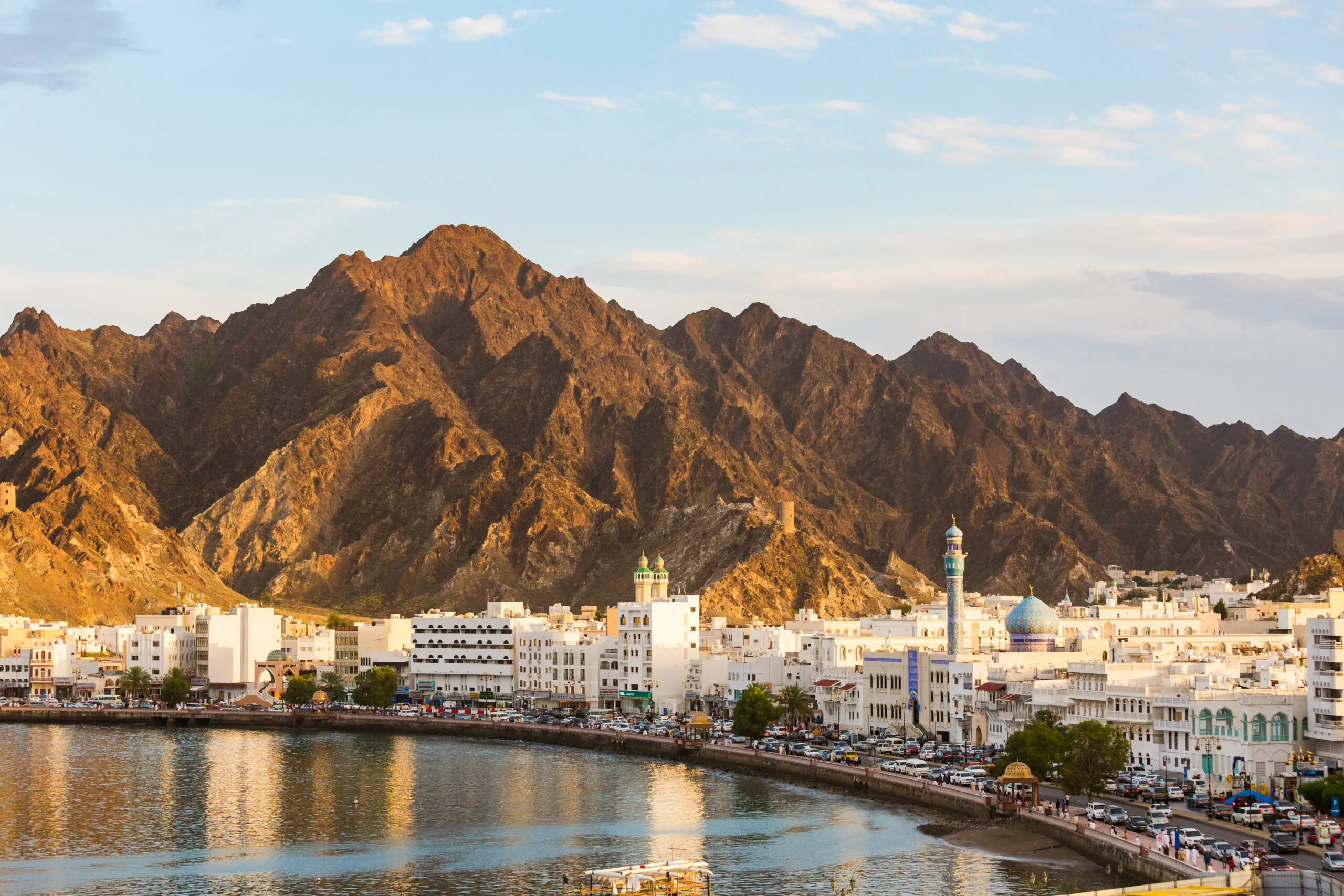 Mutrah old town at sunset, Muscat, Oman